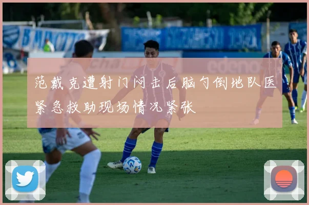 范戴克遭射门闷击后脑勺倒地队医紧急救助现场情况紧张